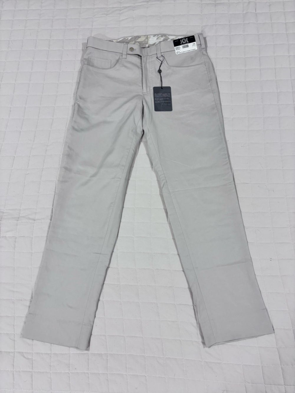 NWT JOE Joseph Abboud 5 Pocket Pants Men’s 32x30 Stone Tencel Stretch Flat Front